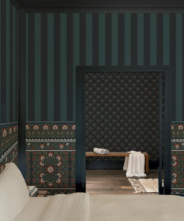 Pietra Mural - Palace Grove Collection - M&K Studio - Insitu - Colorway: Topaz