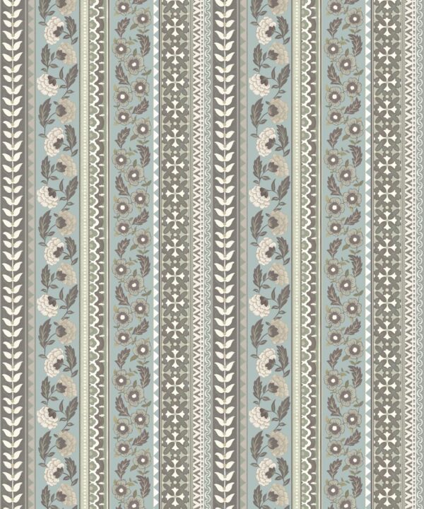 Ribbon Wallpaper - Palace Grove Collection - M&K Studio - Swatch - Colorway: Linen