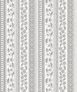 Ribbon Wallpaper - Palace Grove Collection - M&K Studio - Swatch - Colorway: Ivory