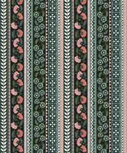 Ribbon Wallpaper - Palace Grove Collection - M&K Studio - Swatch - Colorway: Jewel