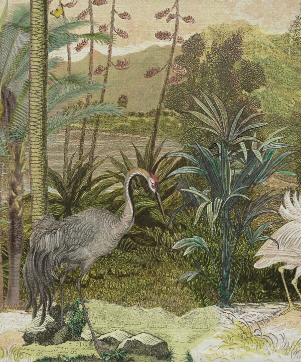 South Asian Subcontinent Grasscloth Mural - Image 3