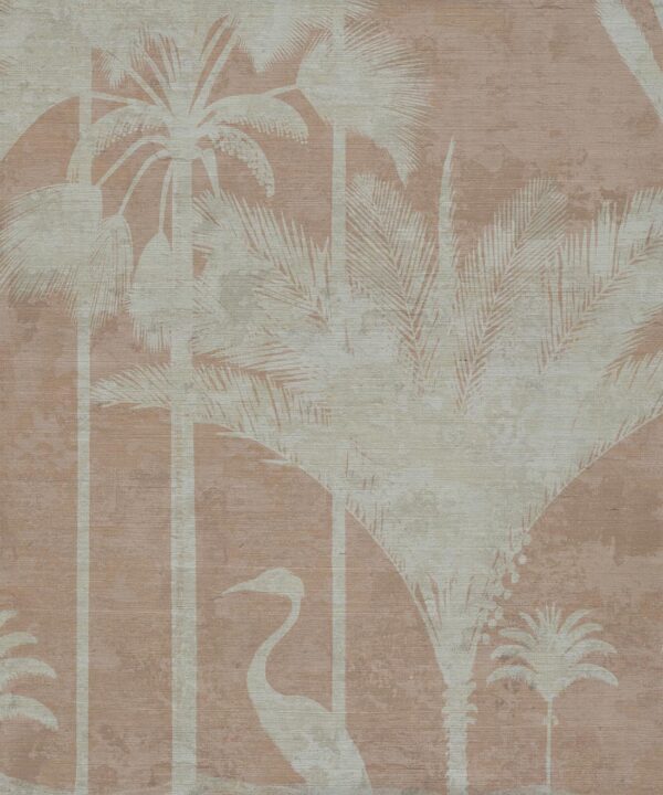 Shadow Palms Grasscloth Mural - Image 4