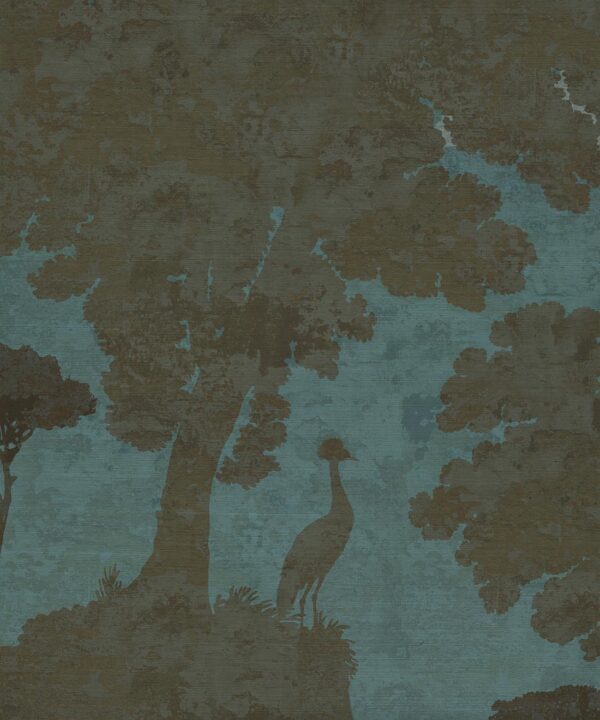 Tuscan Landscape Grasscloth Mural - Image 2