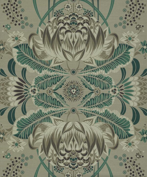 Bush Beauty Grasscloth Wallpaper - Image 4