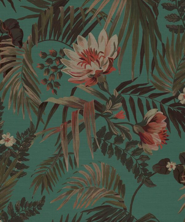 Majestic Palm Grasscloth Wallpaper - Image 6