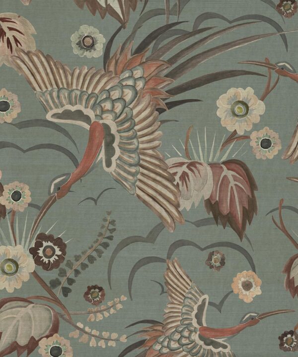 Paradise Wings Grasscloth Wallpaper - Image 2