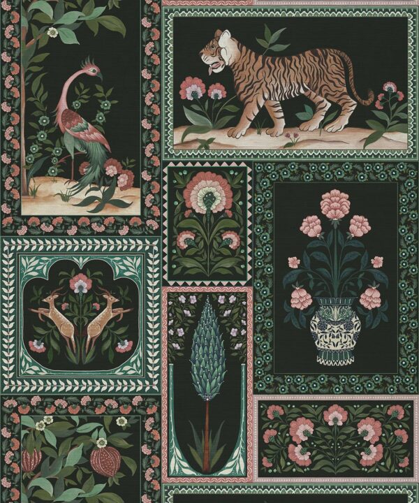Courtyard Grasscloth Wallpaper - Image 2