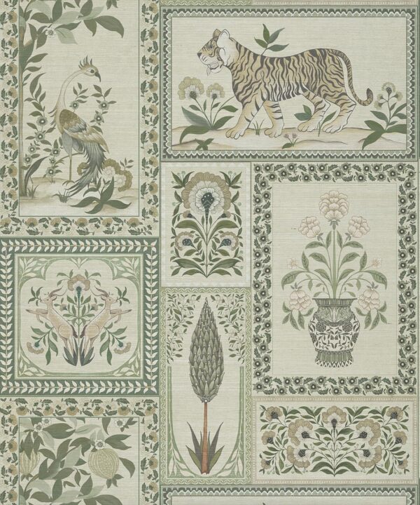 Courtyard Grasscloth Wallpaper