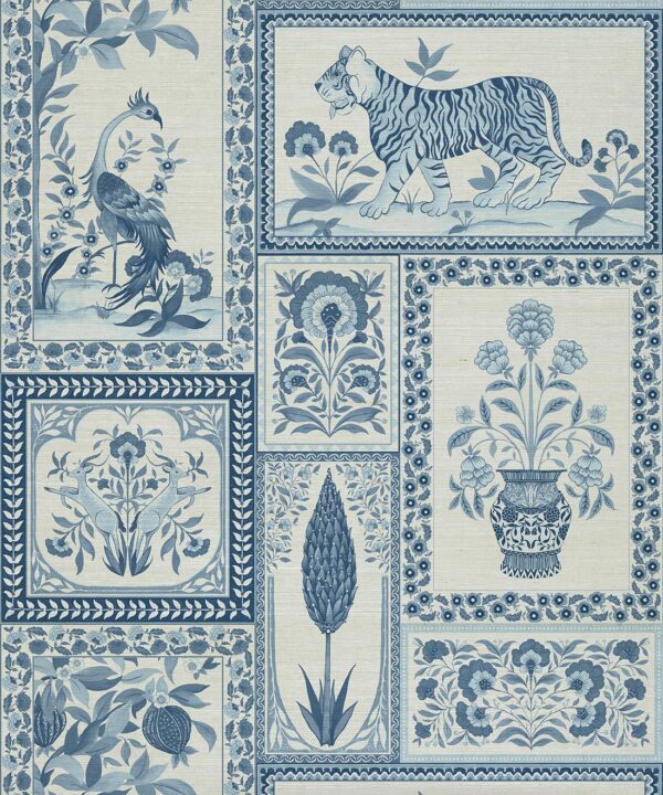 Courtyard Grasscloth Wallpaper - Image 4