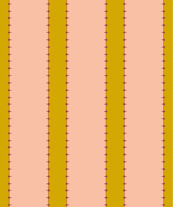 Pati Wallpaper | Colourway: Peach | Anything But Basic Collection | Gray Benko x Milton&King | Swatch