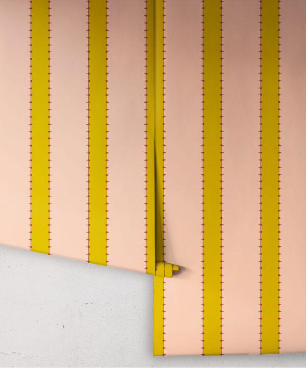 Pati Wallpaper | Colourway: Peach | Anything But Basic Collection | Gray Benko x Milton&King | Roll