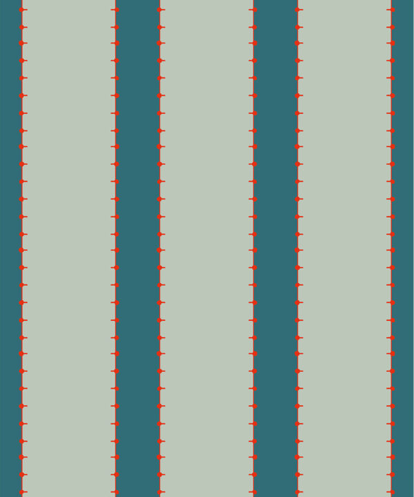 Pati Wallpaper | Colourway: Peacock | Anything But Basic Collection | Gray Benko x Milton&King | Swatch
