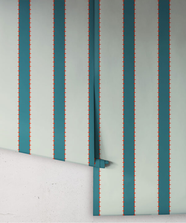 Pati Wallpaper | Colourway: Peacock | Anything But Basic Collection | Gray Benko x Milton&King | Roll