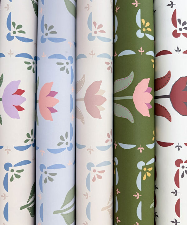 Flora Wallpaper | Anything But Basic Collection | Gray Benko x Milton&King | Roll