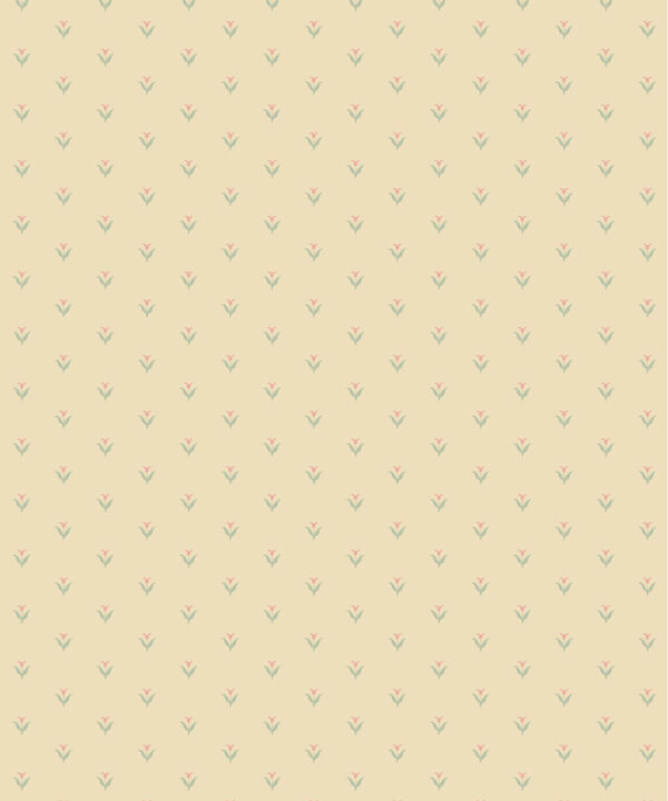 Nana’s Kitchen Wallpaper | Colourway: Ivory, Sage & Pink | Anything But Basic Collection | Gray Benko x Milton&King | Swatch