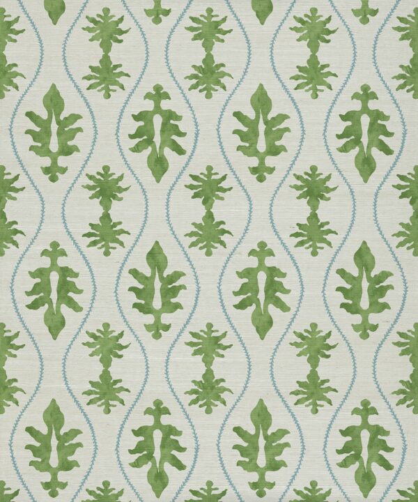 Great Jones Grasscloth Wallpaper - Colourway: Moss - Pattern Play Collection
