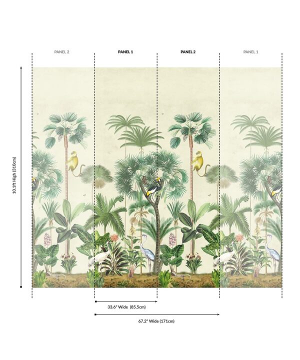 Indian Summer Grasscloth Mural - Image 6