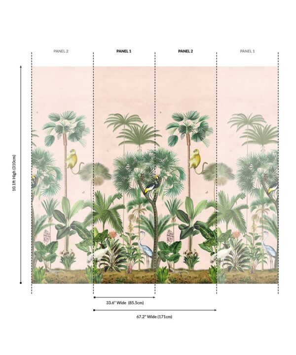 Indian Summer Grasscloth Mural - Image 8