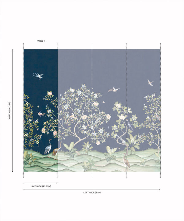 Spring Landscape Grasscloth Mural - Image 20