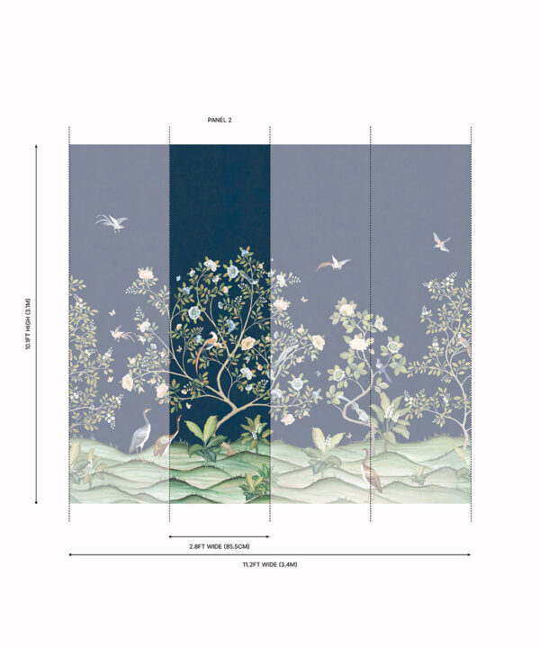 Spring Landscape Grasscloth Mural - Image 21