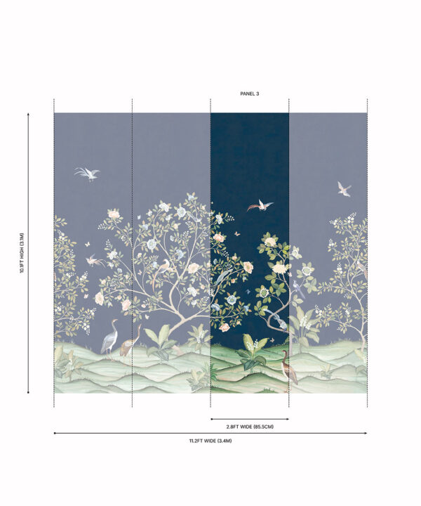 Spring Landscape Grasscloth Mural - Image 22