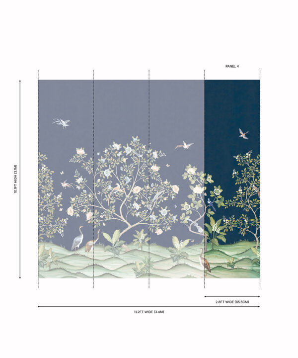 Spring Landscape Grasscloth Mural - Image 23