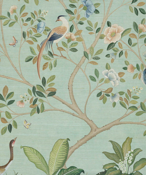 Spring Landscape Grasscloth Mural - Image 13