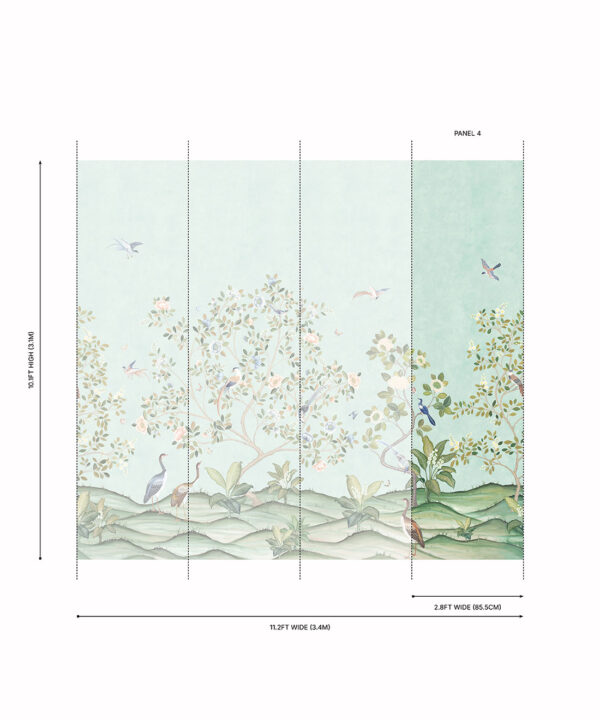 Spring Landscape Grasscloth Mural - Image 18