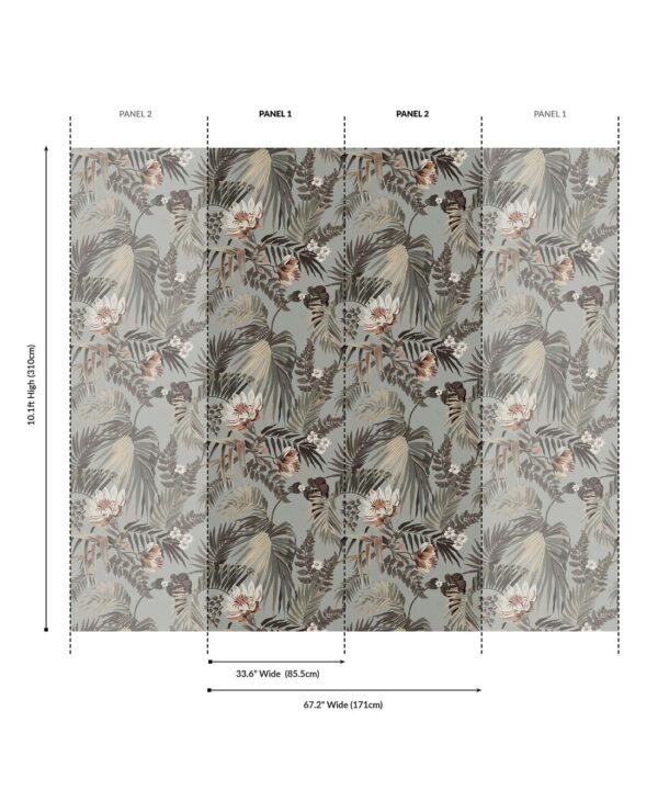 Majestic Palm Grasscloth Wallpaper - Image 4