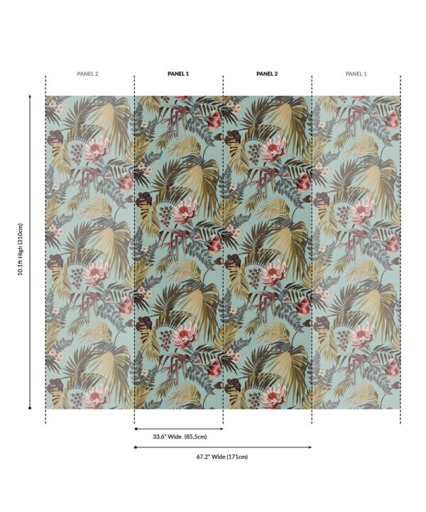 Majestic Palm Grasscloth Wallpaper - Image 2