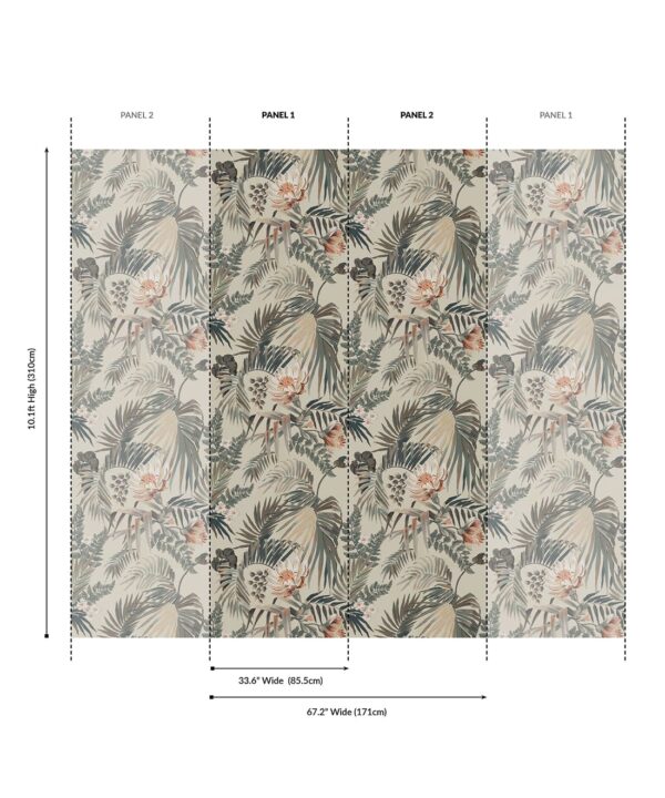 Majestic Palm Grasscloth Wallpaper - Image 9