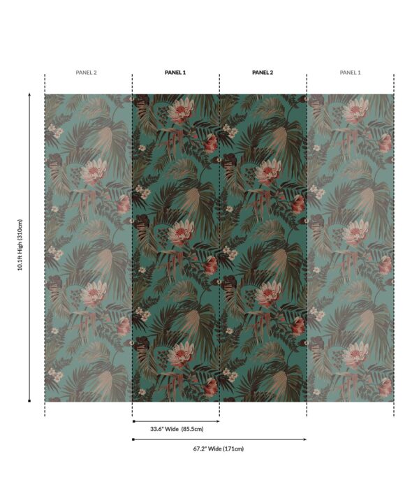 Majestic Palm Grasscloth Wallpaper - Image 11