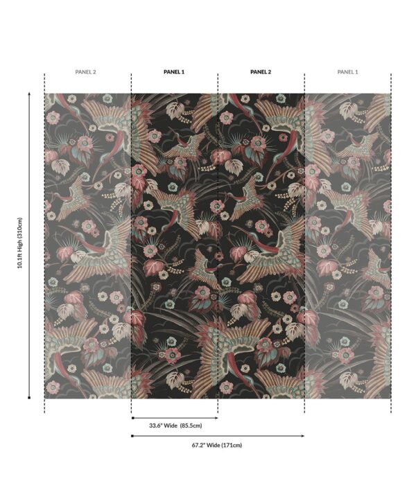 Paradise Wings Grasscloth Wallpaper - Image 8