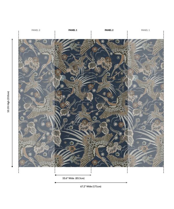 Paradise Wings Grasscloth Wallpaper - Image 12