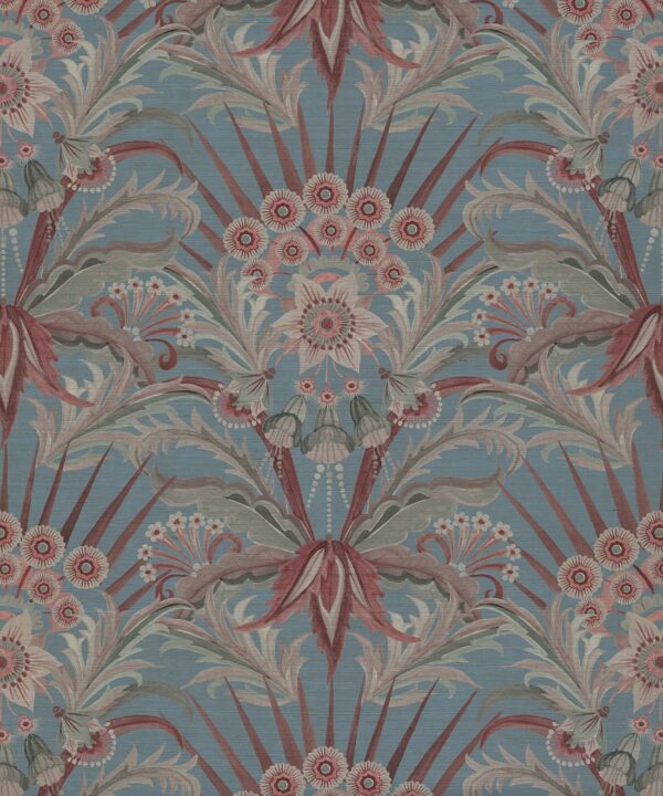 Morning Flowers Grasscloth Wallpaper - Image 2