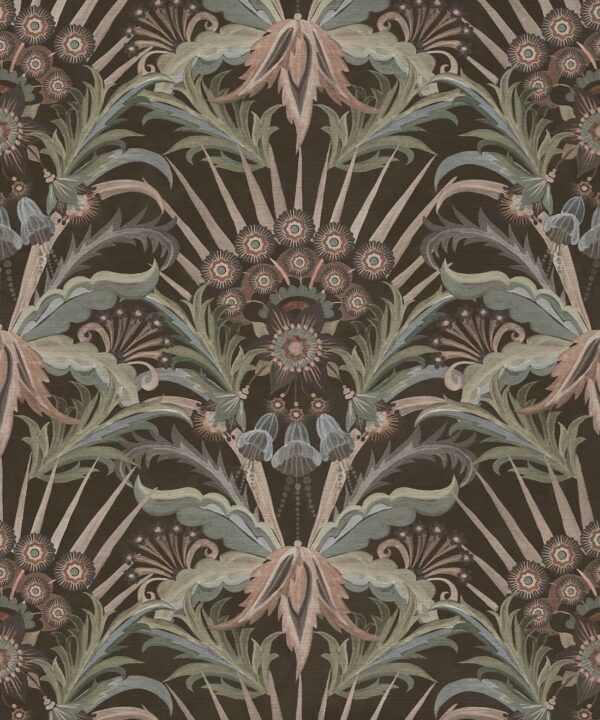Morning Flowers Grasscloth Wallpaper - Image 3