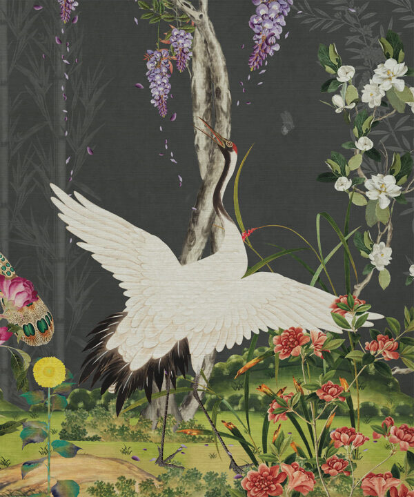 Oriental Garden Grasscloth Mural - Image 23