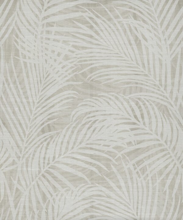 Laguna Palms Grasscloth Wallpaper - Colourway: Plaster - Pattern Play Collection