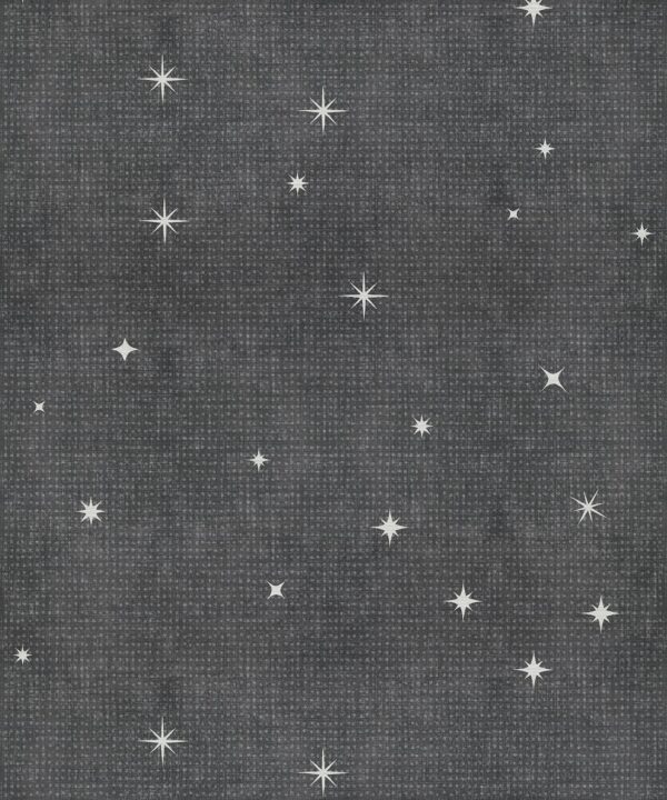 Southern Skies Grasscloth Wallpaper - Colourway: Charcoal - Pattern Play Collection