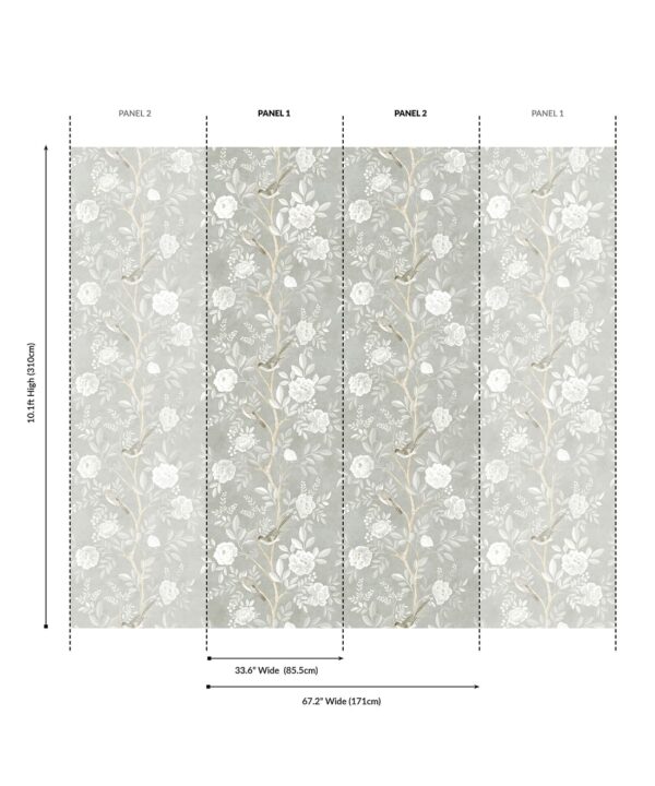 Chinoiserie Grasscloth Wallpaper - Image 6