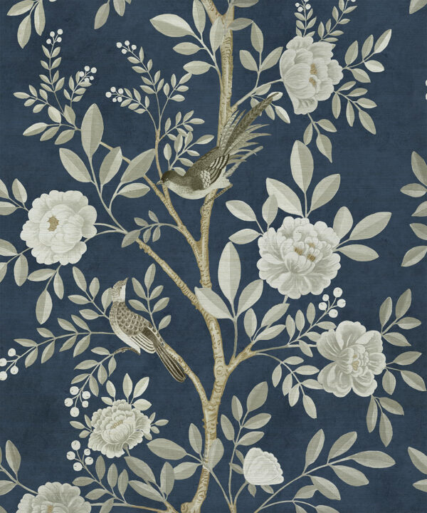 Chinoiserie Grasscloth Wallpaper - Image 4