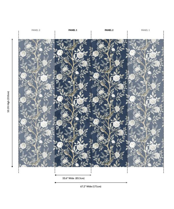Chinoiserie Grasscloth Wallpaper - Image 10
