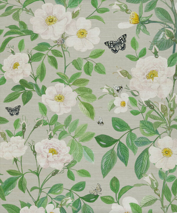 Rosa Grasscloth Wallpaper