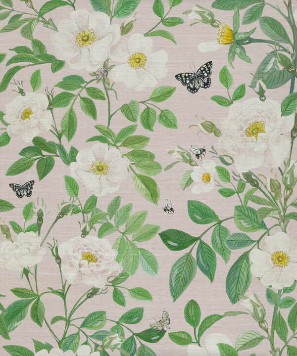 Rosa Grasscloth Wallpaper - Image 2