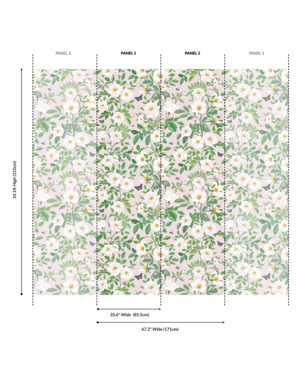 Rosa Grasscloth Wallpaper - Image 7