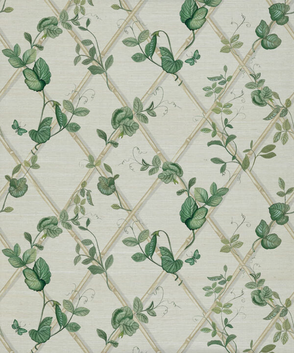Petite Ivy Grasscloth Wallpaper