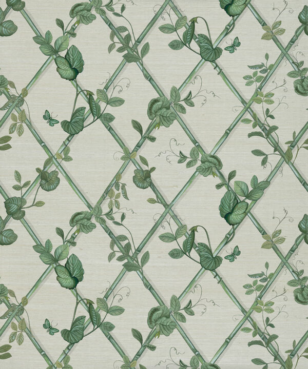 Petite Ivy Grasscloth Wallpaper - Image 2