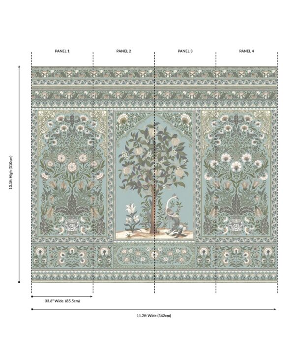 Pavilion Grasscloth Mural - Image 8
