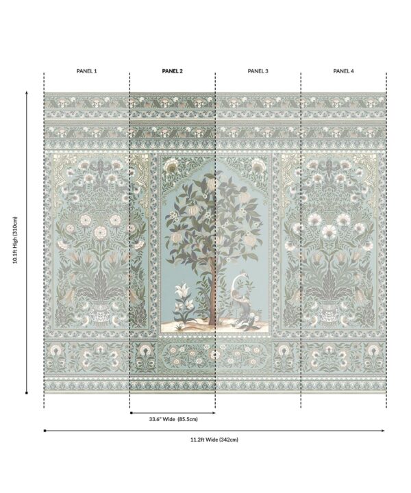 Pavilion Grasscloth Mural - Image 10