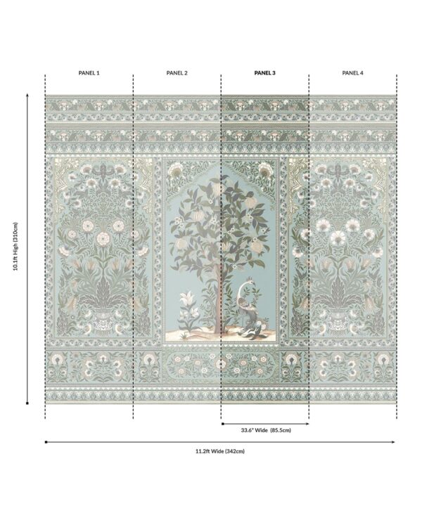 Pavilion Grasscloth Mural - Image 11